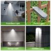 Solar Wall Light Outdoor 18 LEDs Dusk to Dawn Fence Lamps